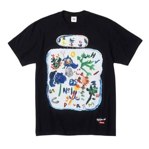 SUPREMEシュプリーム 22FW 落書きプリント Tee ボックスロゴ Tシャツ