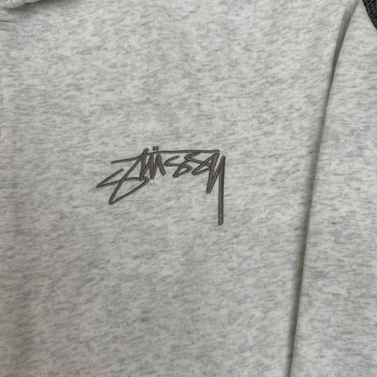ステューシーSTUSSY BACK HOOD APPLIQUEZIP HOODIE HOODIE刺繍