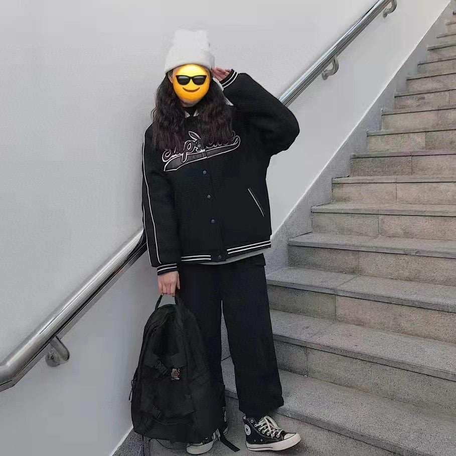 SUPREMEシュプリーム ロゴ パーカー FW17 Playboy Wool Varsity Jacket