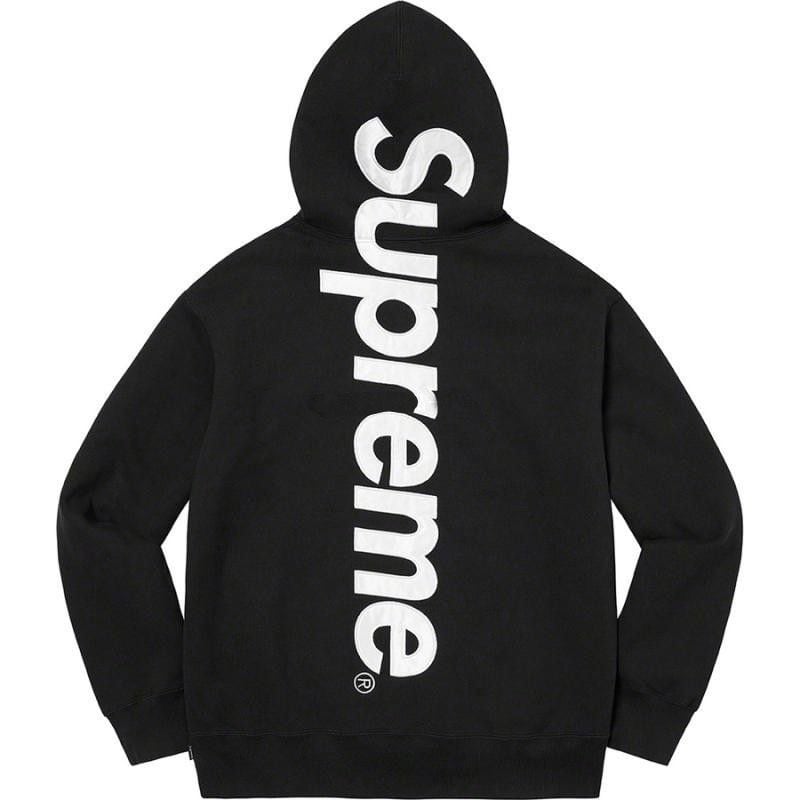 ★2022AW WEEK9★Supreme Satin Applique Hooded Sweatshirt Supreme satin-appliqué Hoodie | Green | FARFETCH PL