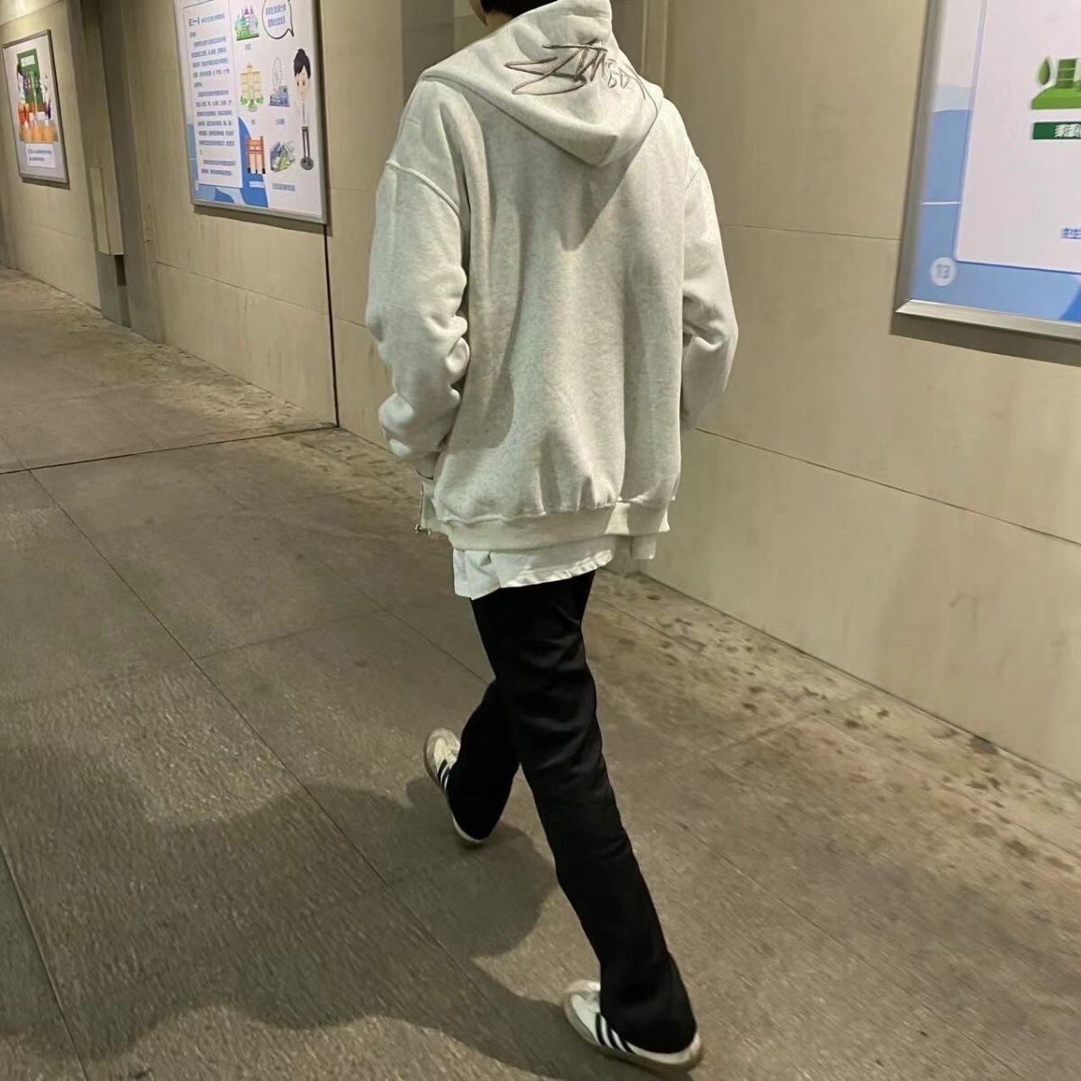 ステューシーSTUSSY BACK HOOD APPLIQUEZIP HOODIE HOODIE刺繍
