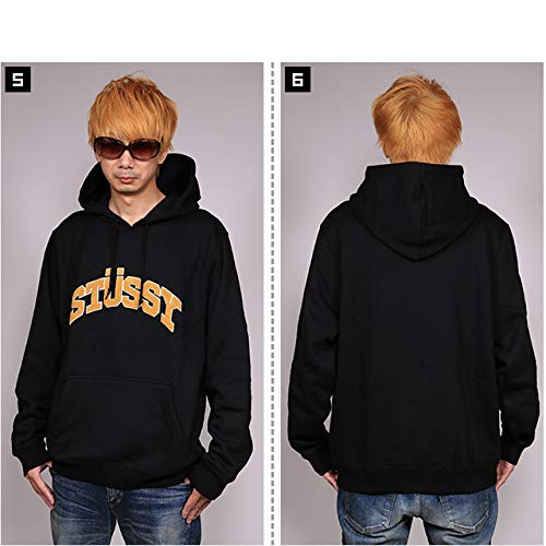 ステューシー] CHENILLE ARCH APPLIQUE HOOD (HOODED)(118336-BK