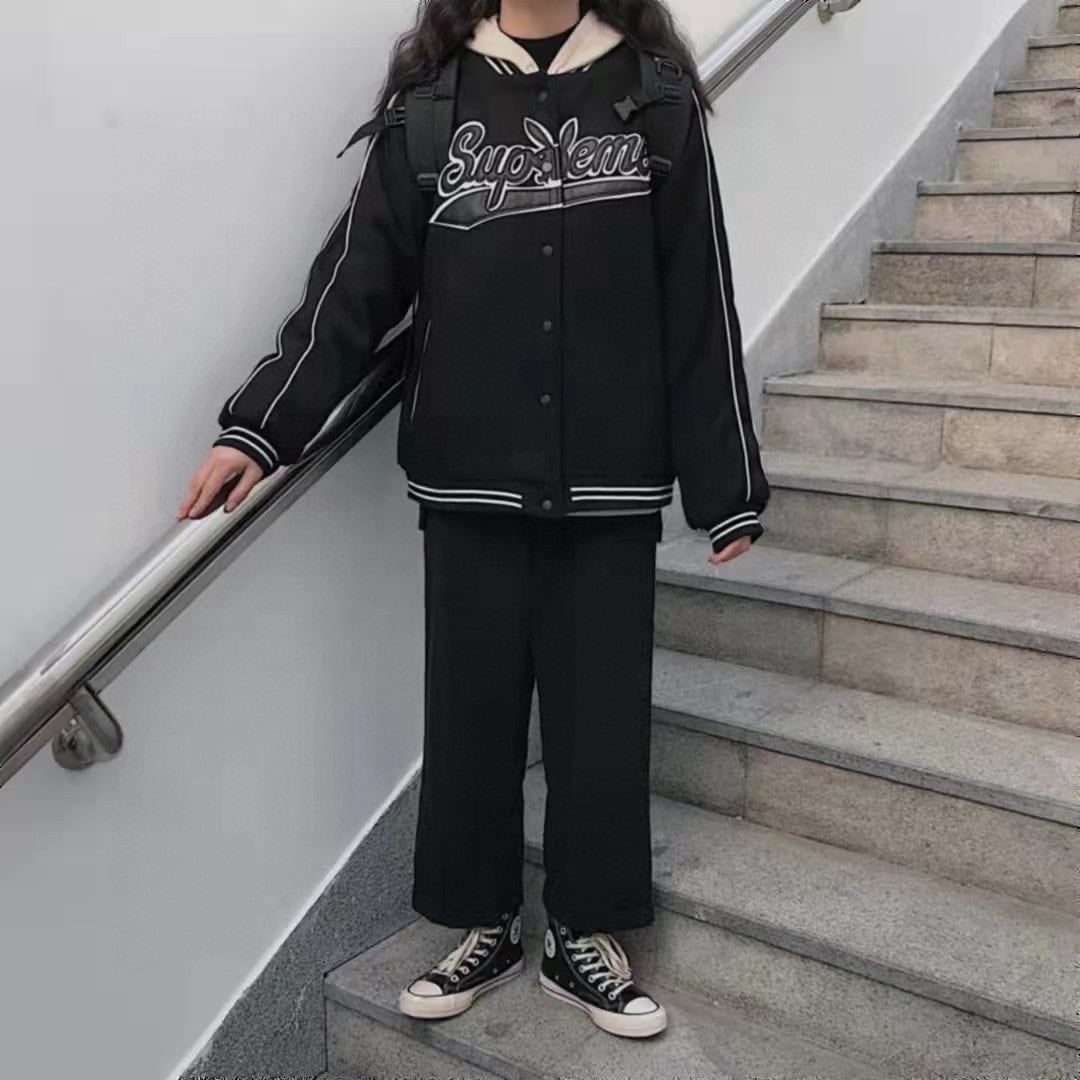 SUPREMEシュプリーム ロゴ パーカー FW17 Playboy Wool Varsity Jacket