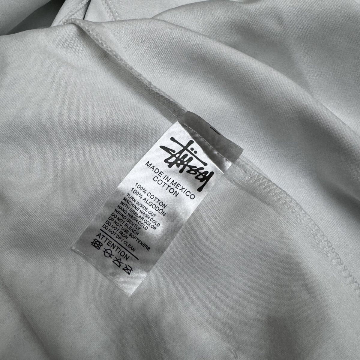 ステューシーSTUSSY BACK HOOD APPLIQUEZIP HOODIE HOODIE刺繍