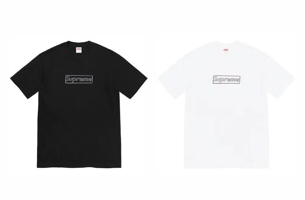 トップス Supreme kaws BOX LOGO Supreme KAWS Chalk Logo Hooded Sweatshirt Heather Grey Men's