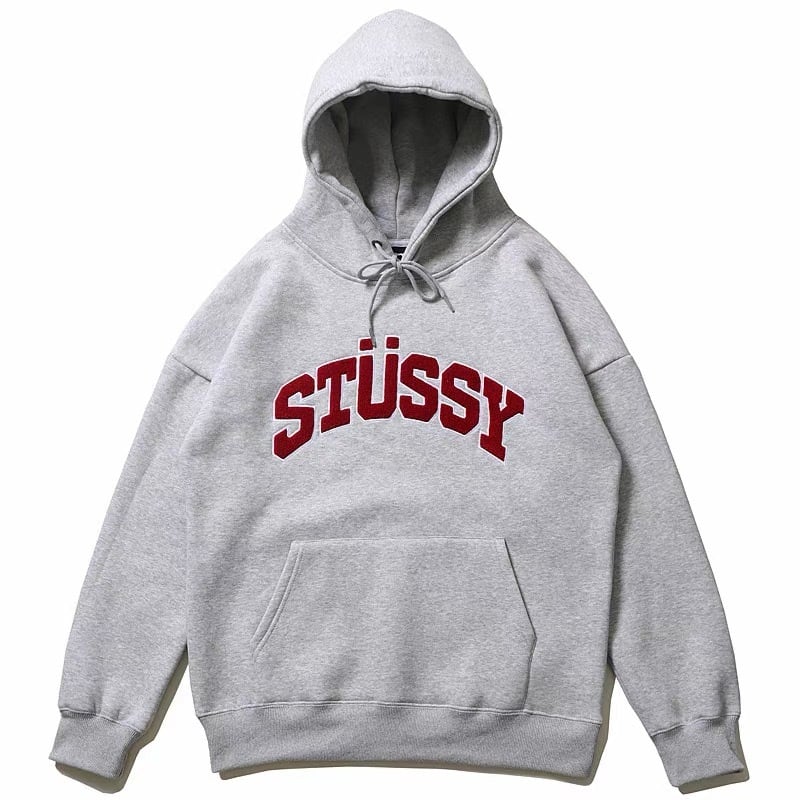 ステューシー] CHENILLE ARCH APPLIQUE HOOD (HOODED)(118336-BK