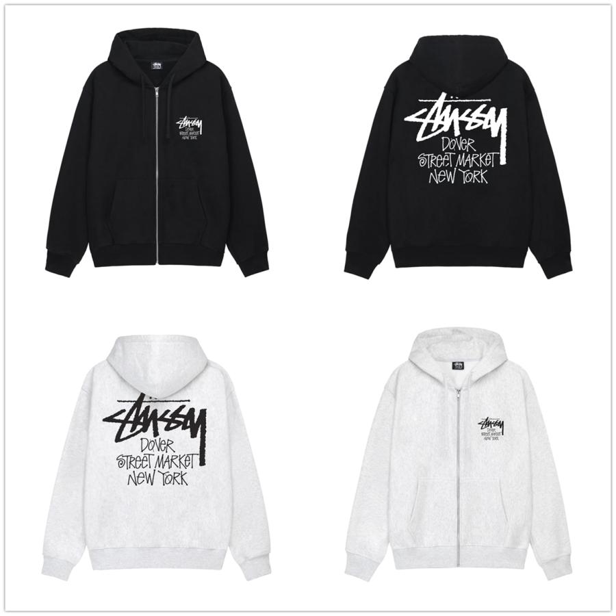 ステューシー]STUSSY ジップアップ スウェットパーカー DOVER