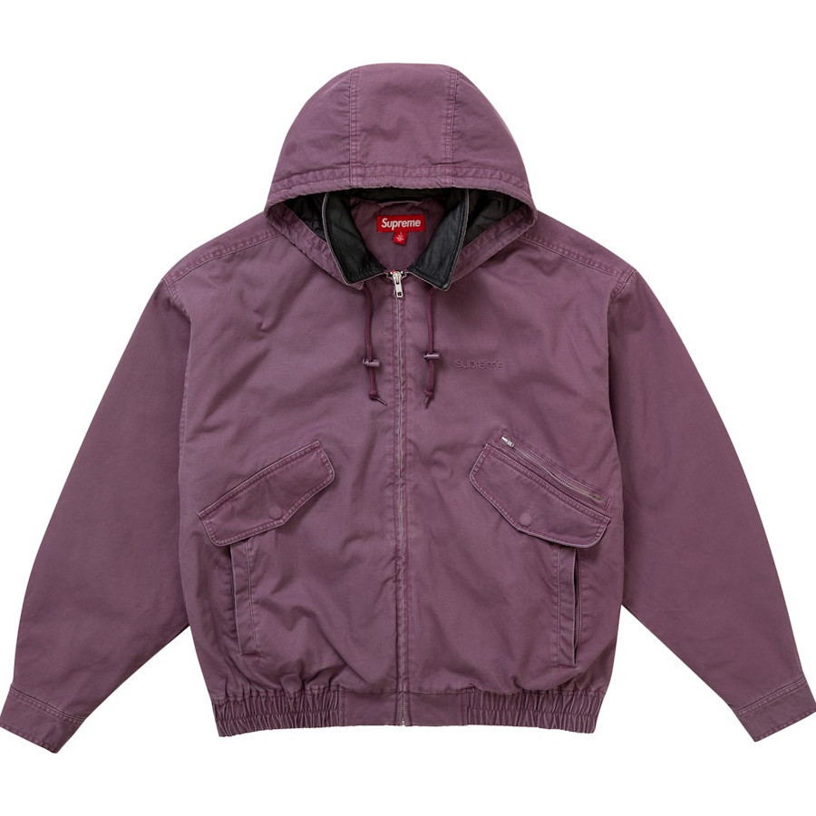 シュプリーム☆定番☆レザーカラー ユーティリティジャケット