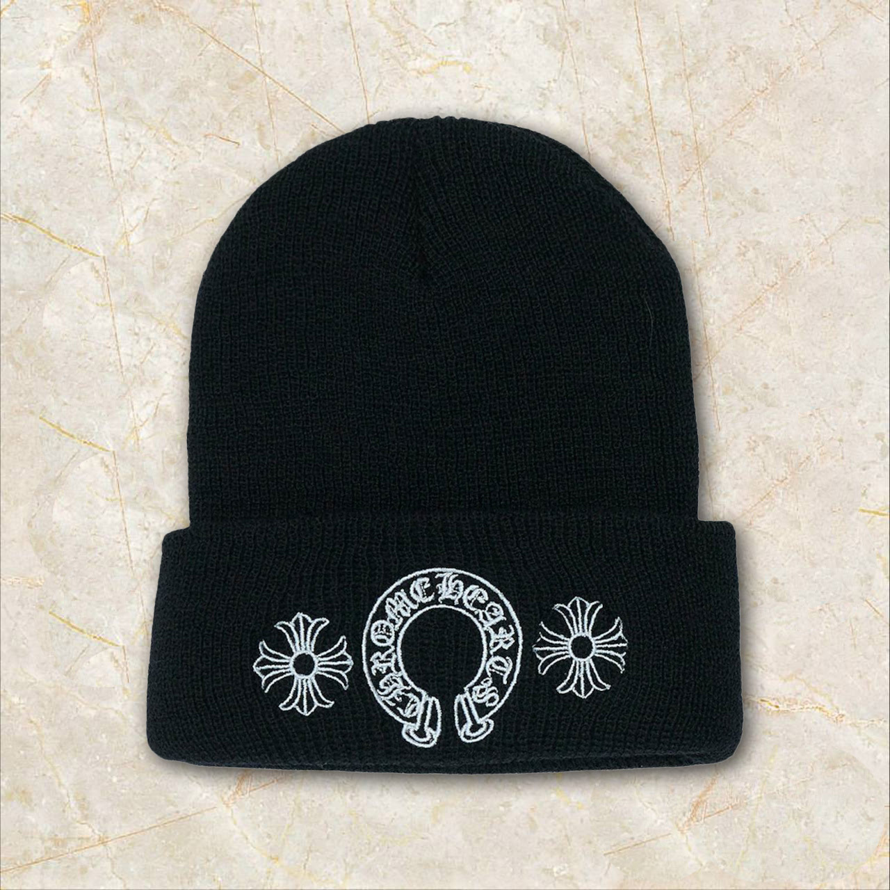 CHROME HEARTS★ホースシュー CHプラス ビーニー ワッチキャップ クロムハーツ☆ホースシュー CHプラス ビーニー ワッチキャップ
