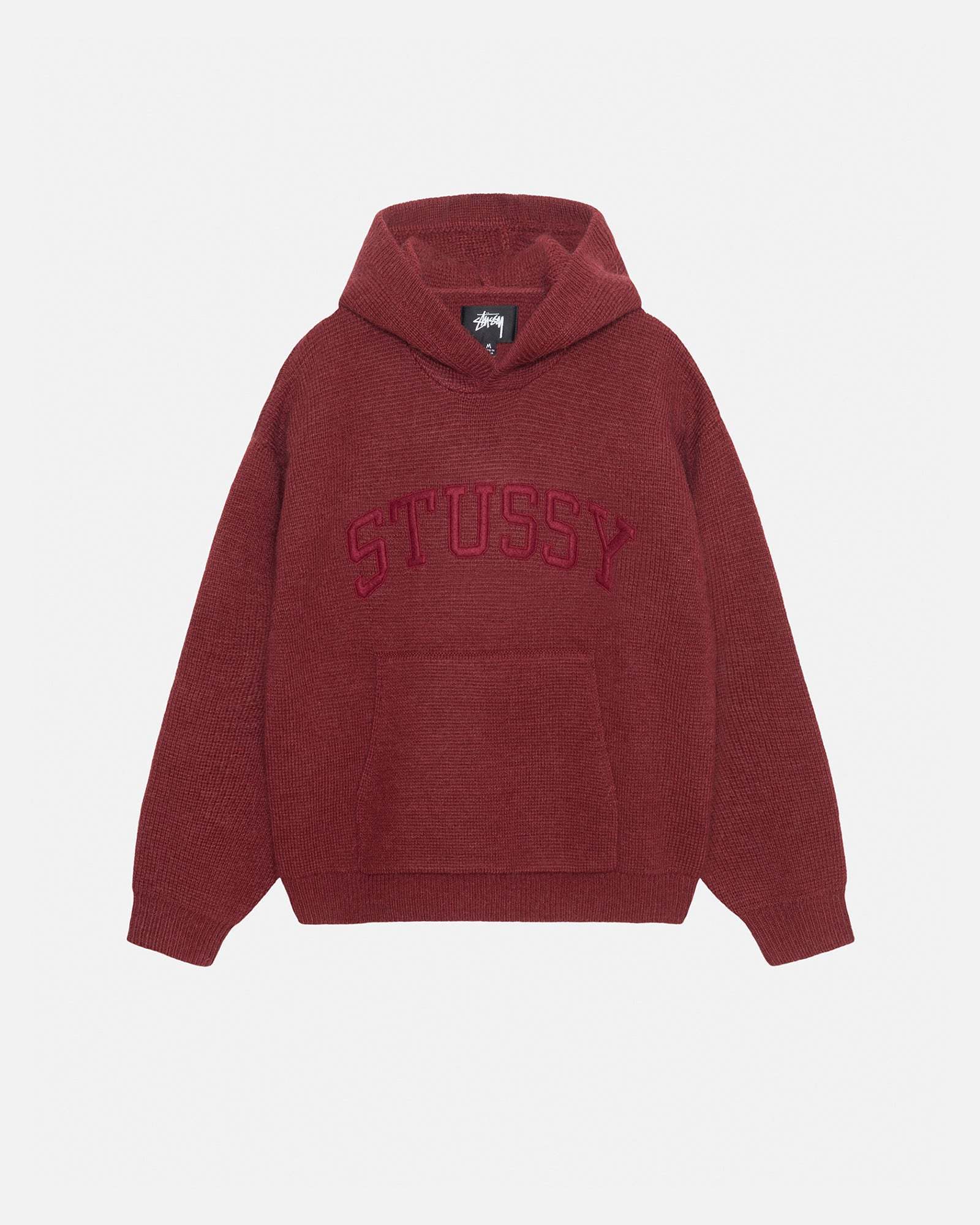 ステューシーFELT PATCH KNIT HOODIE☆パーカー ステューシーFELT PATCH KNIT HOODIE☆パーカー
