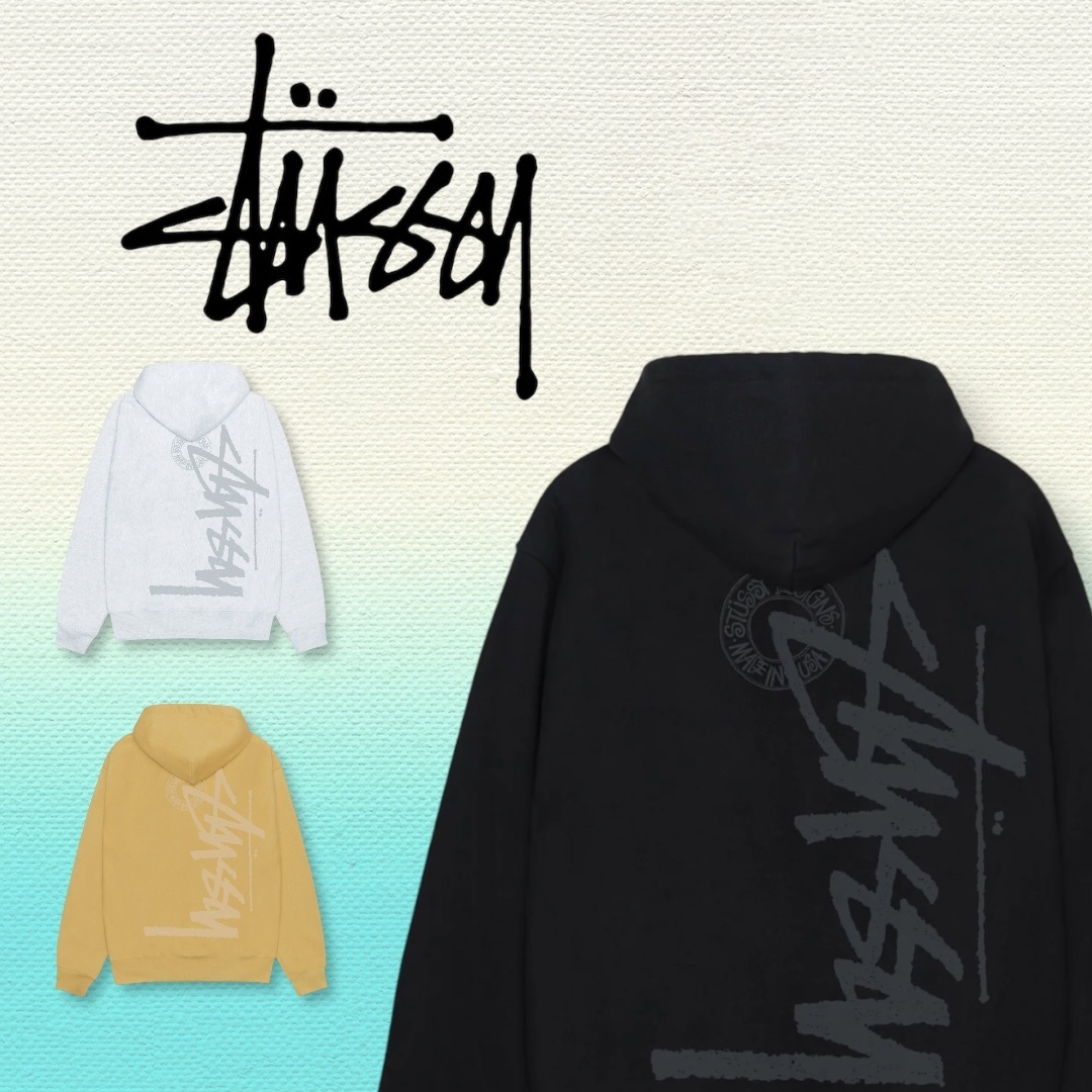 ★STUSSY★BUANA STOCK ZIP HOODIE ジップフーディ★追跡可 PRE-ORDER STÜSSY USA 〰️SHAKERS HOODIE / BUANA STOCK ZIP