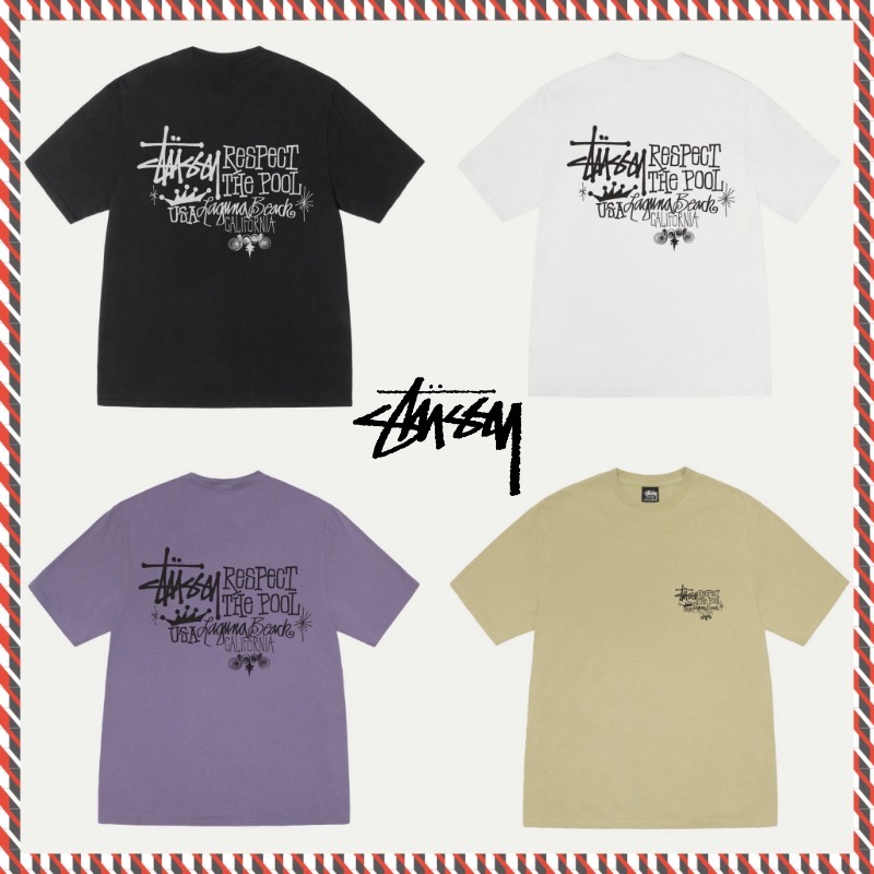 ステューシー】25ss RESPECT THE POOL TEE PIGMENT DYED