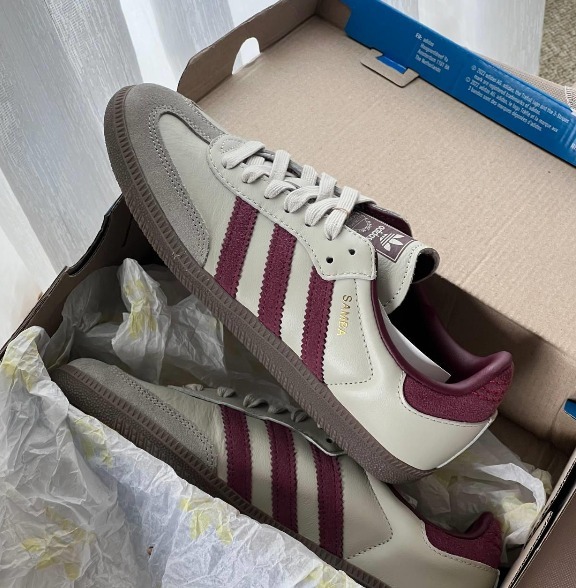 【アディダス Originals】Samba OG Putty Grey Maroon