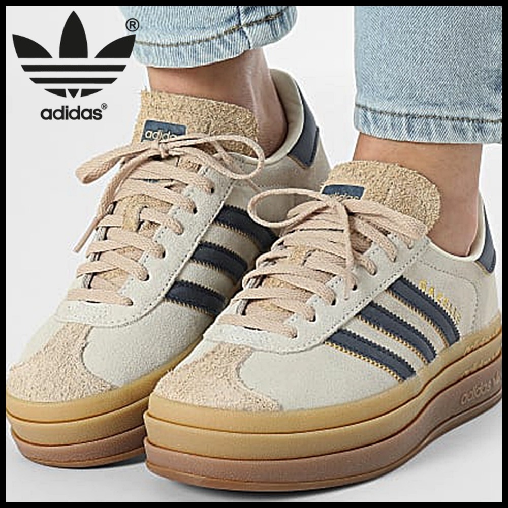 アディダス originals GAZELLE BOLD W 厚底スニーカー