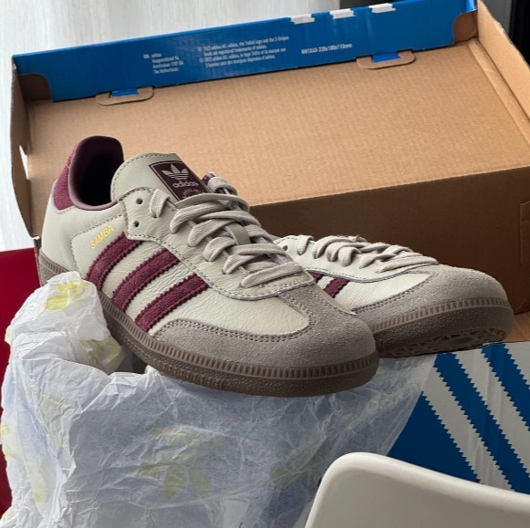【アディダス Originals】Samba OG Putty Grey Maroon