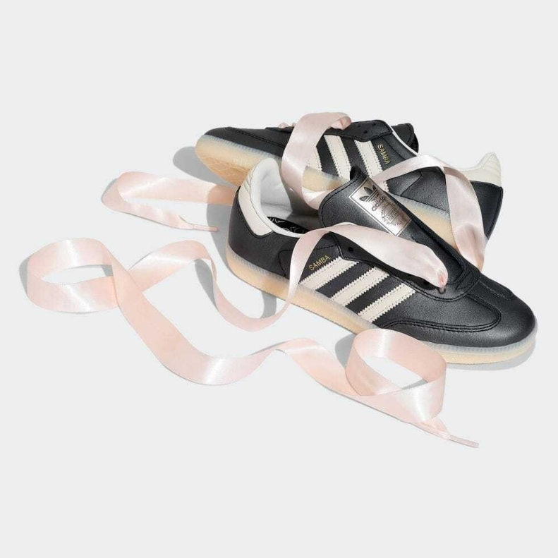 Adidas Samba OG Core Black Off Whiteサンバ リボンレース★
