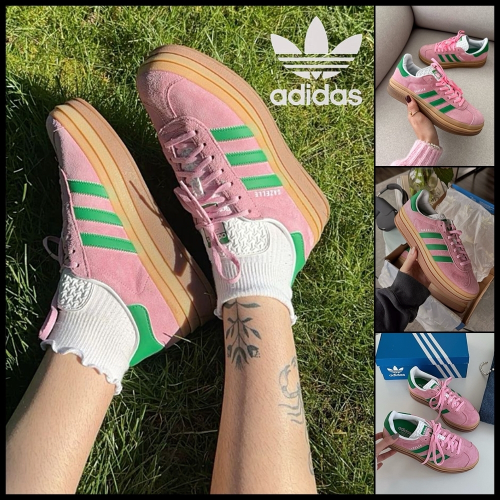 アディダス ORIGINALS W Gazelle Bold True Pink Green