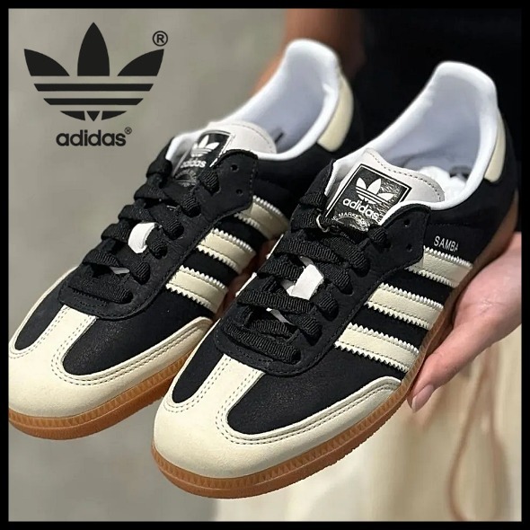 [アディダス] Samba OG Core Black Wonder White