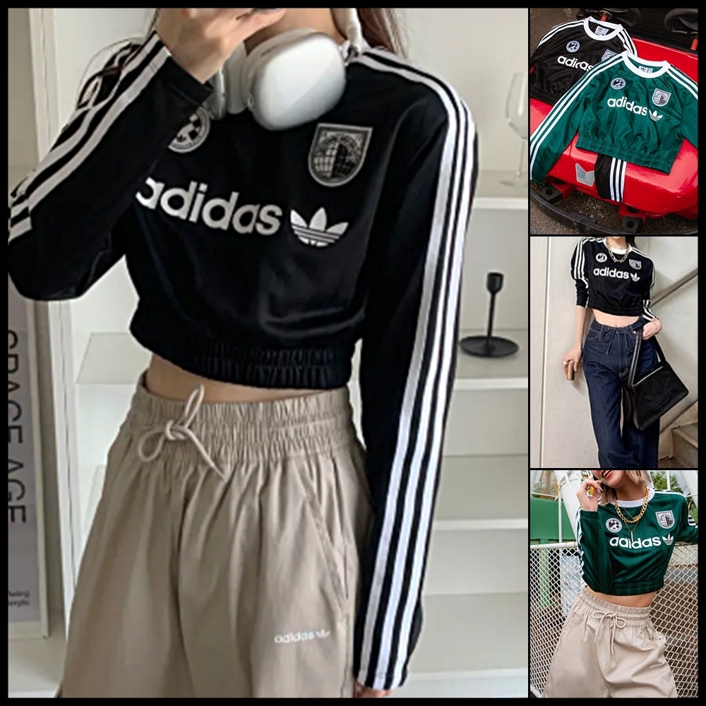 アディダス FOOTBALL CLASSIC TSHIRT クロップ Tシャツ