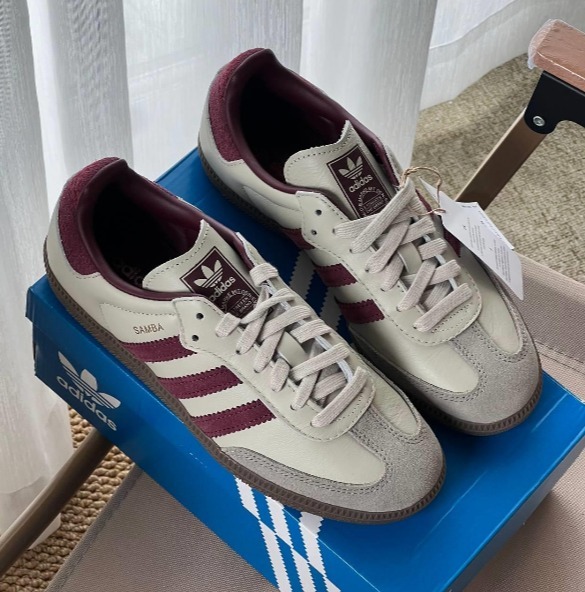 【アディダス Originals】Samba OG Putty Grey Maroon