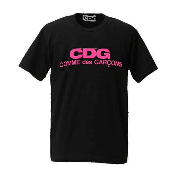 コムデギャルソン CDG  Tシャツ カットソー メンズ レディース ユニセックス ギャルソンTシャツ コム・デ・ギャルソン shirt ブランドtシャツ ブランドロゴ 半袖Tシャツ ティーシャツ ピンクロゴ ブランド おしゃれ お洒落 モード系 ストリート 半袖